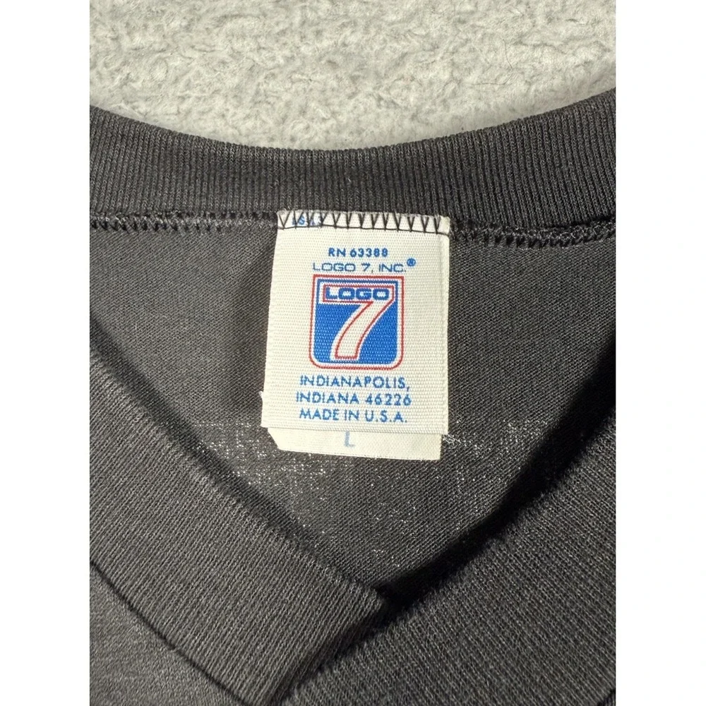 Vintage Logo 7 NFL Oakland Raiders Jeff Hostetler #15 Football T Shirt Men Large - Picture 2 of 10